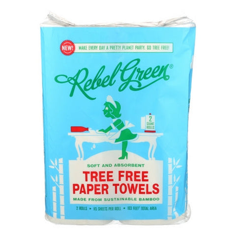 Rebel Green, Tree Free Bamboo Paper Towel, 1 Count Rebel Green