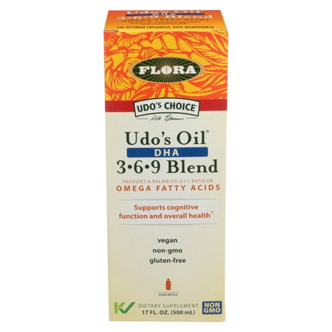 Flora, Udo's DHA Oil Blend, 17 Oz Flora
