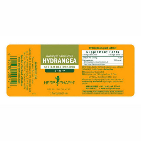 Herb Pharm, Hydrangea, 1 Oz Herb Pharm