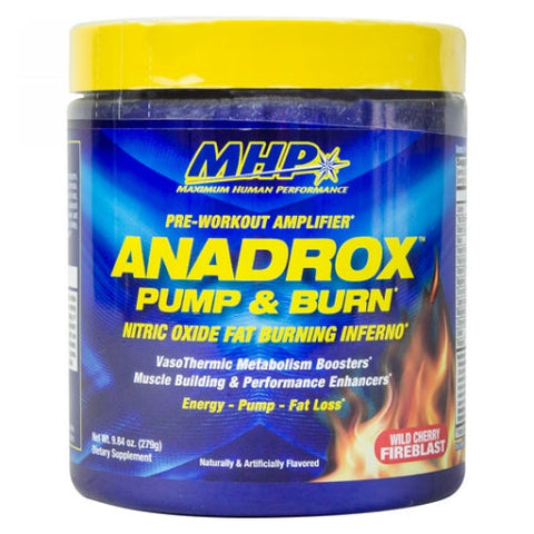 Maximum Human Performance, Anadrox Pump & Burn Wild Cherry, 30 Servings Maximum Human Performance