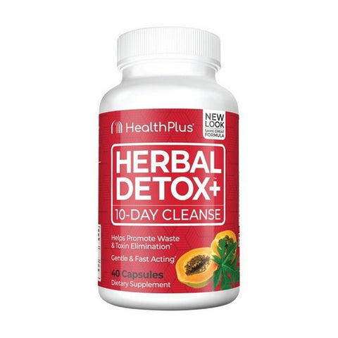 Health Plus, Herbal Detox Plus 10-Day Cleanse, 40 Caps Health Plus
