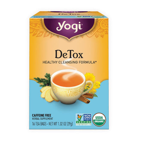 Yogi, Detox Tea Organic Caffeine Free, 16 Bags Yogi