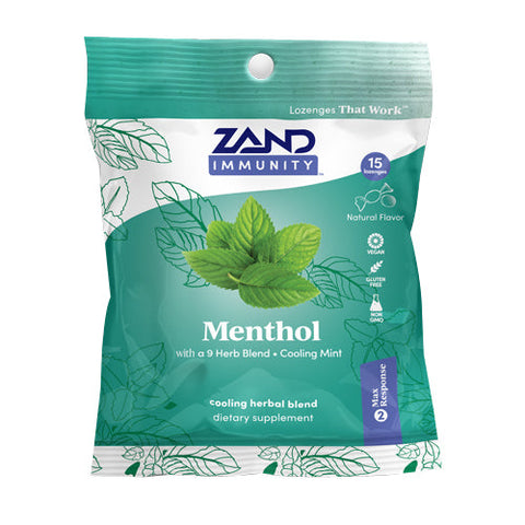 Zand, Herbalozenge Menthol, 15 Lozenges Zand