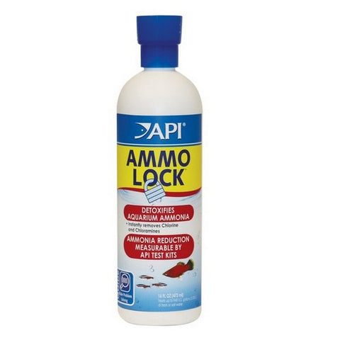Ammo Lock Ammonia Detoxifier for Aquariums 16 oz (Treats 946 Gallons) by API