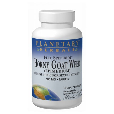 Planetary Herbals, Full Spectrum Horny Goat Weed, 90 Tabs Planetary Herbals