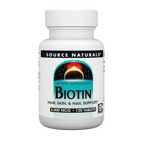 Source Naturals, Biotin, 5 mg, 120 Tabs Source Naturals
