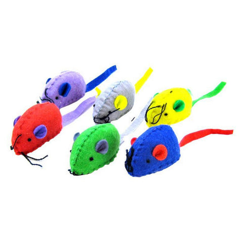 Spot, Felt Mice with Catnip Cat Toys, 6 Pack Spot