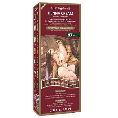 Surya Henna, Henna Cream Light Brown, 2.31 Oz Surya Henna