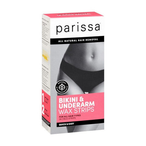 Parissa, Wax Strips Bikini & Underarm, 36 Count Parissa