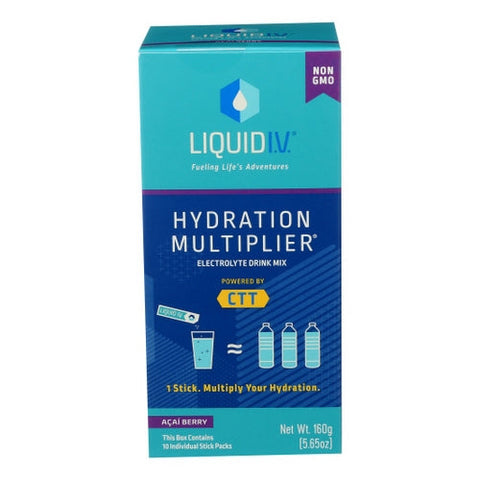 Liquid I.V, Hydration Multiplier Electrolyte Drink Mix Acai Berry, 5.65 Oz Liquid I.V