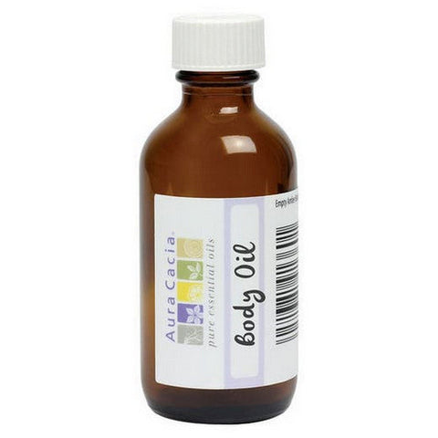 Aura Cacia, Amber Bottle With Writable Label, 2 Oz Aura Cacia