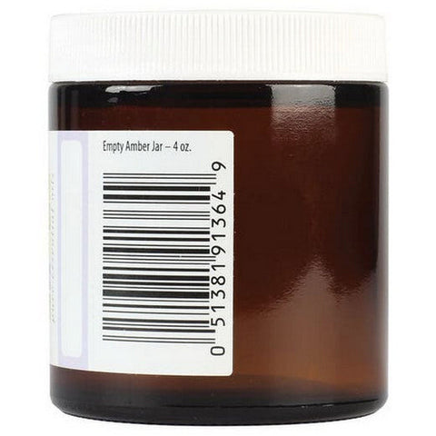 Aura Cacia, Amber Wide Mouth Glass Jar, 4 Oz Aura Cacia