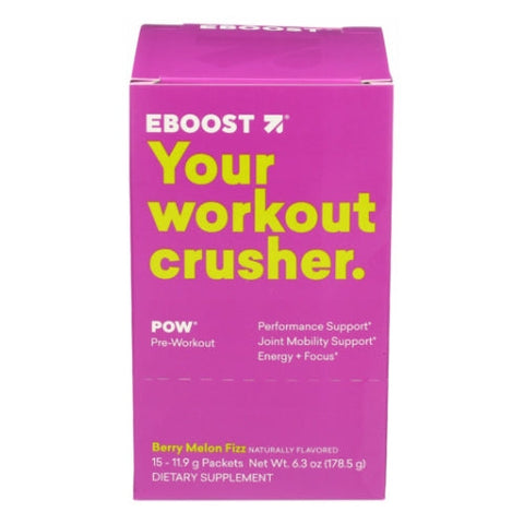 Eboost, Pre-Workout Berry Melon Fizz, 15 Count Eboost
