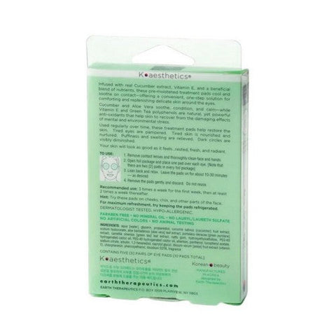 Earth Therapeutics, Recover-E Cucumber Eye Pads, 5 Pairs Earth Therapeutics