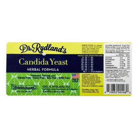 Dr. Rydland's, Kids Wellness Candida Yeast Formula, 2 Oz Dr. Rydland's