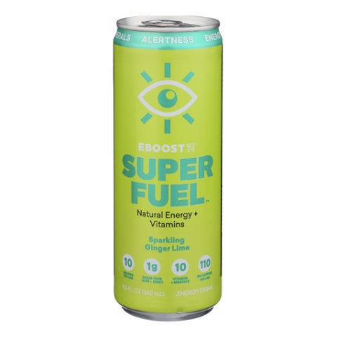 Eboost, Super Fuel Ginger Lime, 12 Oz Eboost
