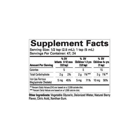 Child Life Essentials, Liquid Iron Natural Berry Flavor, 4 Oz Child Life Essentials
