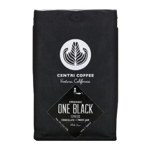 Centri Coffee, Organic One Black Espresso Whole Bean Coffee, 12 Oz Centri Coffee