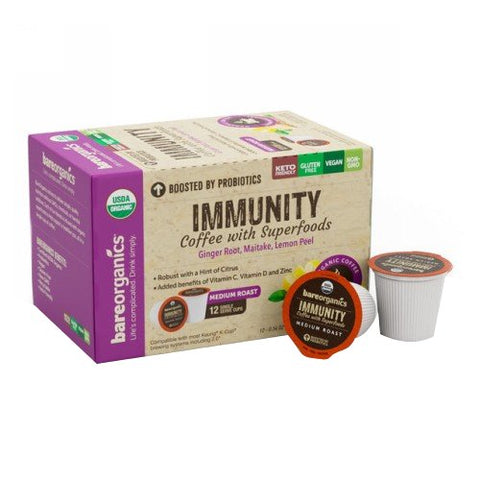 Bare Organics, Immunity Coffee K-Cups, 12 Count Bare Organics