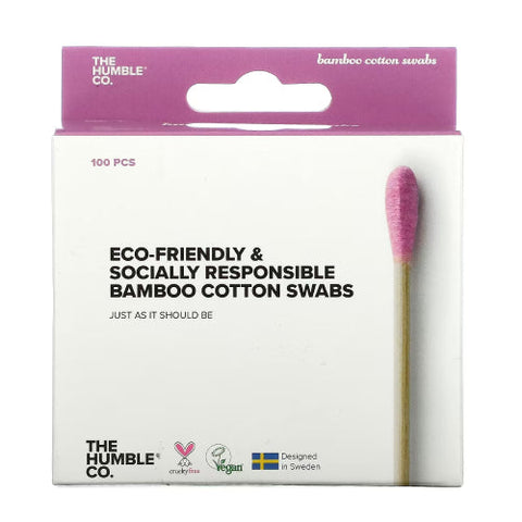 The Humble Co, Cotton Swabs Purple, 100 Count The Humble Co