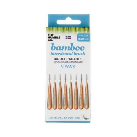 The Humble Co, Interdental Brush Standard 0.60mm Blue, 8 Count The Humble Co