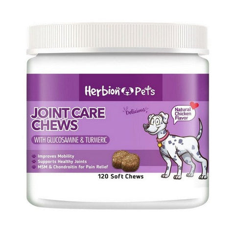 Joint Care Dog Chews 120 Chews by Herbion Naturals