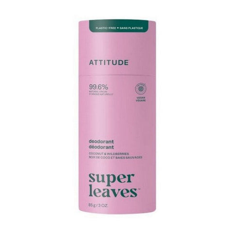 Attitude, Super Leaves Deodorant White Tea Leaves, 3 Oz Attitude