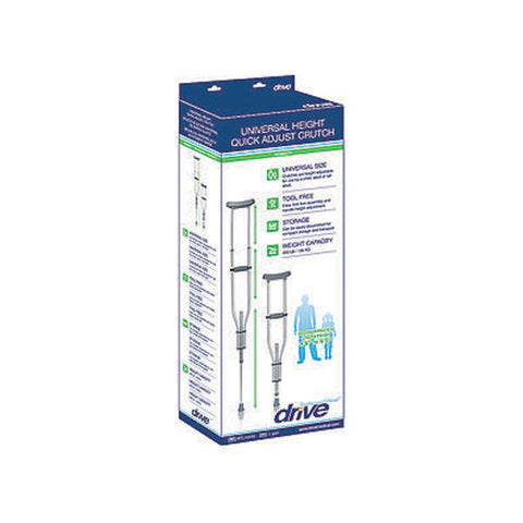 Drive Medical, Knock Down Universal Aluminum Crutches, 1 Count Drive Medical