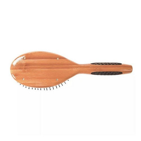 Bass Brushes, Premium Bamboo Handle With Professional Grade Nylon Pin Large Oval Hair Brush, 1 Count Bass Brushes