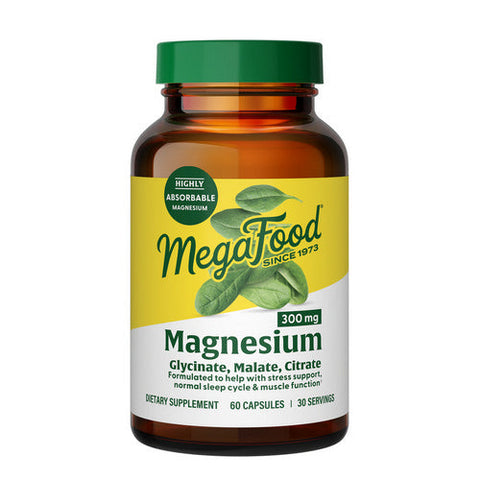MegaFood, Magnesium, 300 Mg, 60 Tabs MegaFood