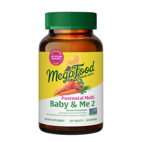 MegaFood, Baby & Me 2 Postnatal Multi, 120 Tabs MegaFood