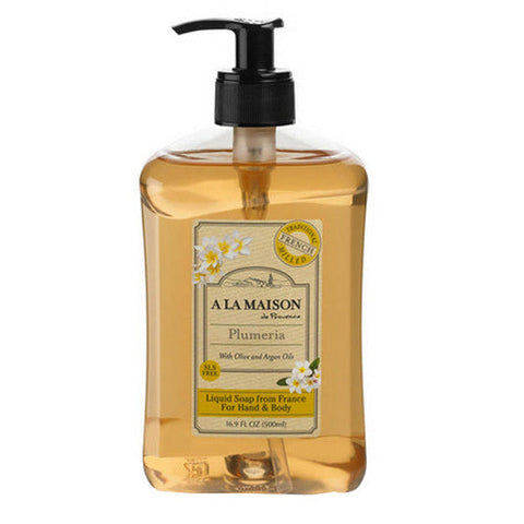 A La Maison, Liquid Soap Plumeria, 16.9 Oz A La Maison