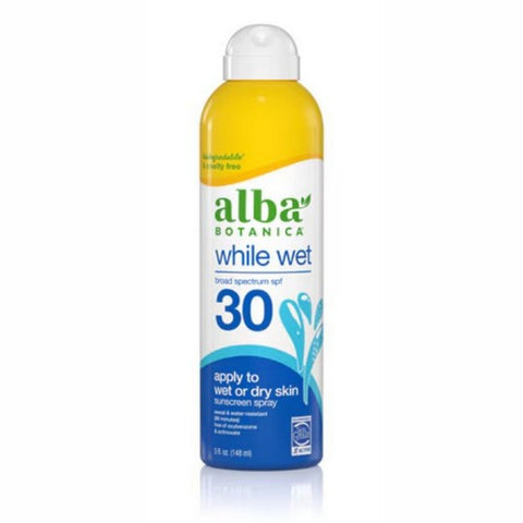 Alba Botanica, While Wet SPF 50 Spray, 5 Oz Alba Botanica