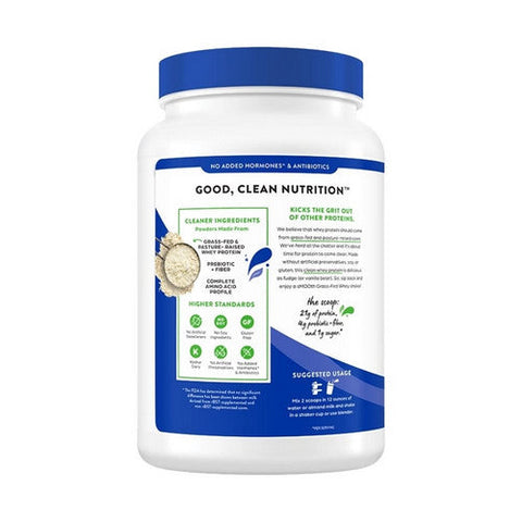 Orgain, Grass Fed Clean Whey Protein Powder Creamy, Chocolate Fudge 1.82 Lb