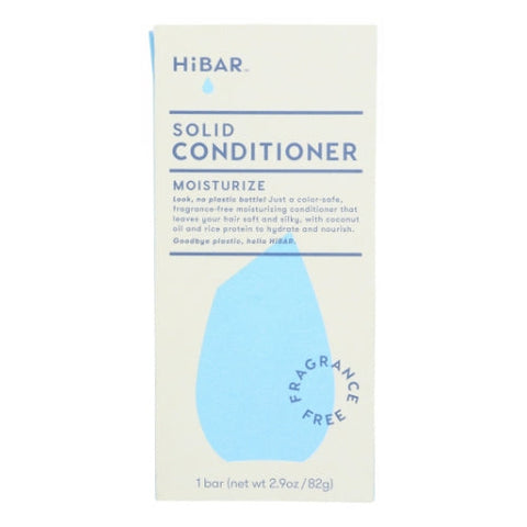 HiBAR, Solid Conditioner Moisturize, Fragrance-free 2.7 Oz HiBAR
