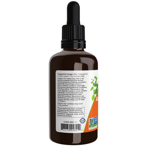Now Foods, Organic Ashwagandha Liquid Extract, 2 Oz Now Foods
