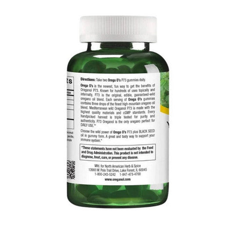 North American Herb & Spice, Orega O's Gummies, 60 Count North American Herb & Spice