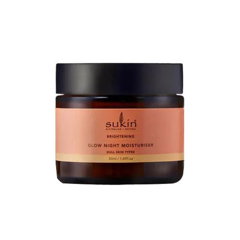 Sukin, Glow Moisturiser Night Cream Brightener, 1.69 Oz Sukin