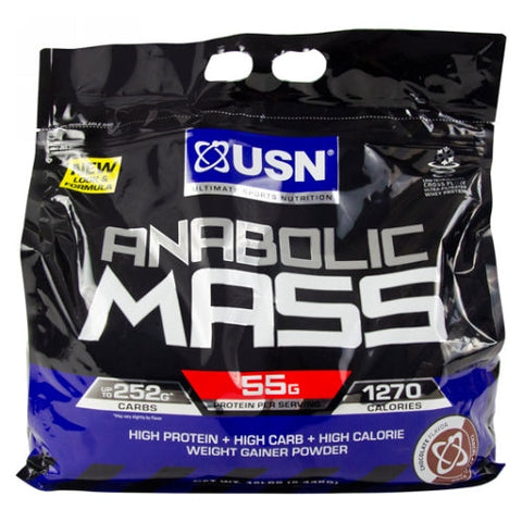 USN, Anabolic Mass Ganier Chocolate, 12 Lbs USN