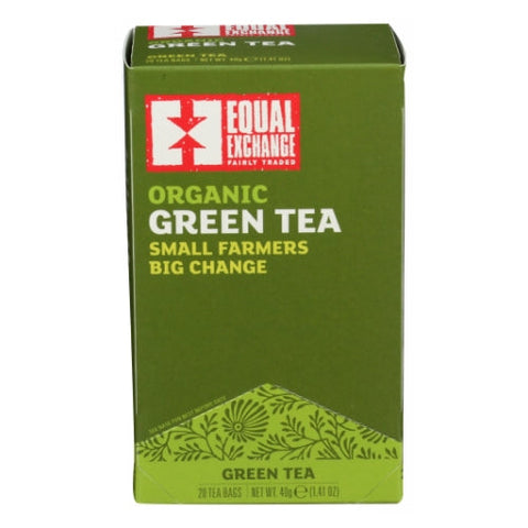 Equal Exchange, Organic Green Tea, 20 Bags (Case of 6) Equal Exchange
