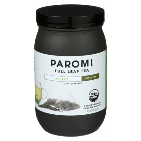Paromi Tea, Organic Palace Green Tea, 15 Bags (Case of 6) Paromi Tea