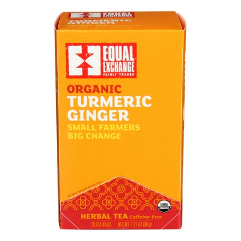 Equal Exchange, Organic Turmeric Ginger Tea, 20 Bags (Case of 6) Equal Exchange