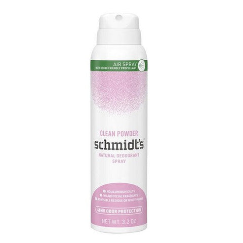 Schmidt's Deodorant, Natural Deodorant Spray Clean Powder, 3.2 Oz Schmidt's Deodorant