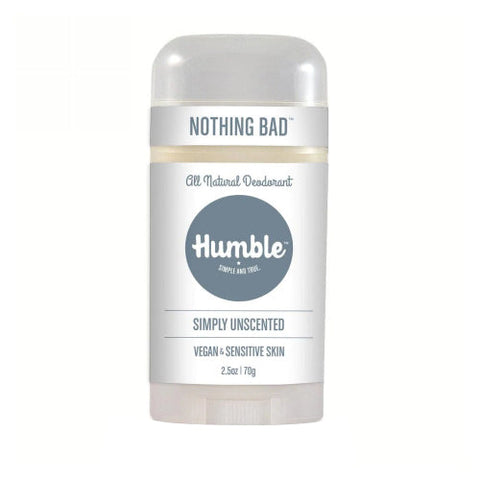 Humble Brands, Deodorant Vegan And Sensitive Skin Formula Unscented, 2.5 Oz Humble Brands