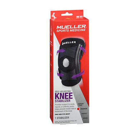 Mueller, Self-Adjusting Knee Stabilizer Black One Size, 1 Count Mueller