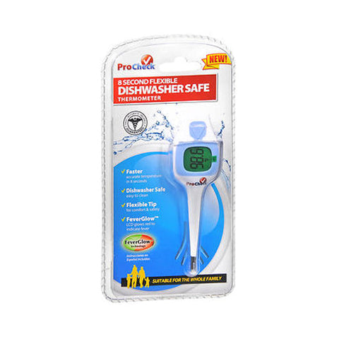 Pro Check, 8 Second Flexible Dishwasher Safe Thermometer, 1 Count Pro Check