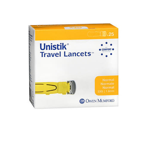 Unistik 3, Travel Lancets Normal 23 Gauge, 25 Count Unistik 3
