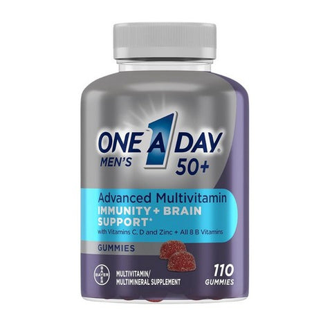 One A Day, Men'S 50+ Advanced Multivitamin, 110 Gummies One A Day