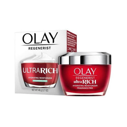 Crest, Olay Regenerist Ultra Rich Hydrating Moisturizer Fragrance-Free, 1.7 Oz Olay