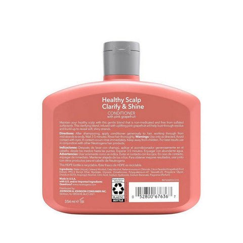 Neutrogena, Healthy Scalp Clarify & Shine Conditioner with Pink Grapefruit, 12 Oz Neutrogena